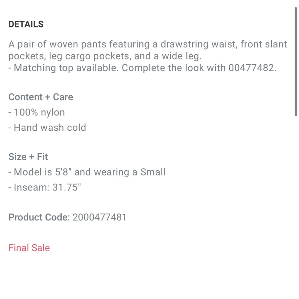 Drawstring Cargo Pants - image 5